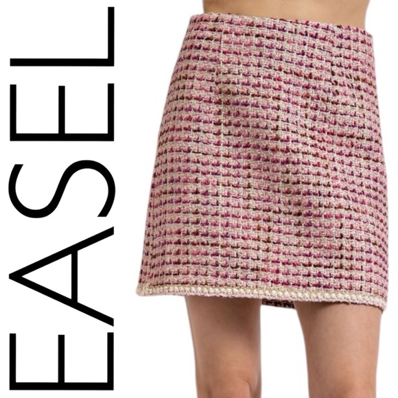 P082:EASEL NWT SKIRT MULBERRY (C)